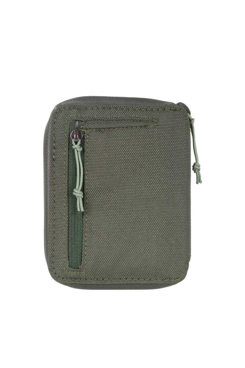 Portafoglio slim Lifeventure in tela cerata oliva, RFID 6 carte 2/6