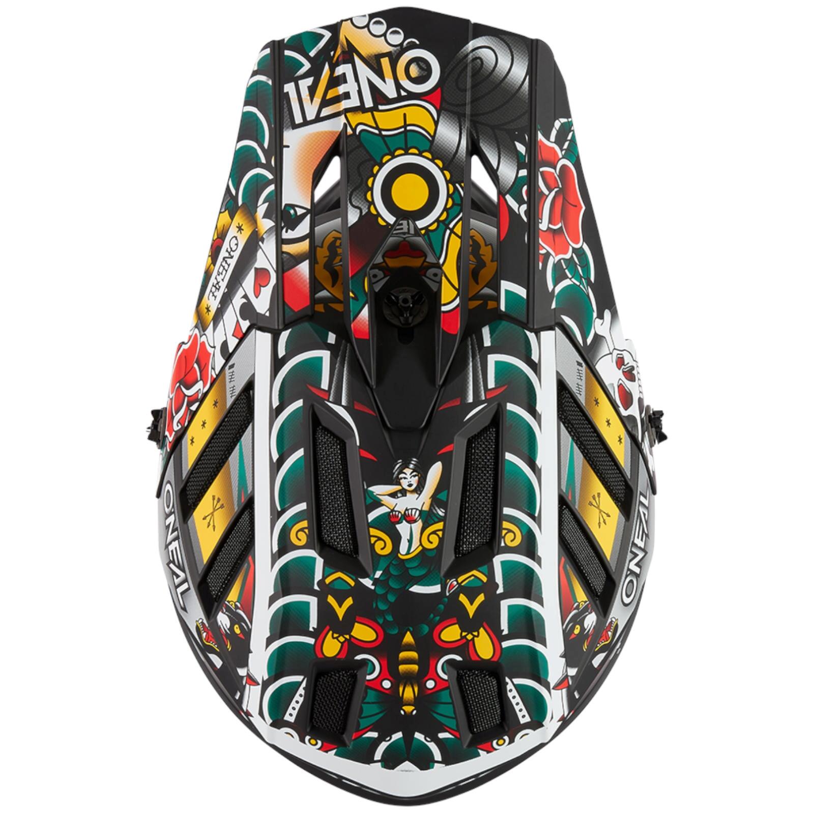 Casque Intégral O'Neal Backflip Inked Multicouleur 6/6