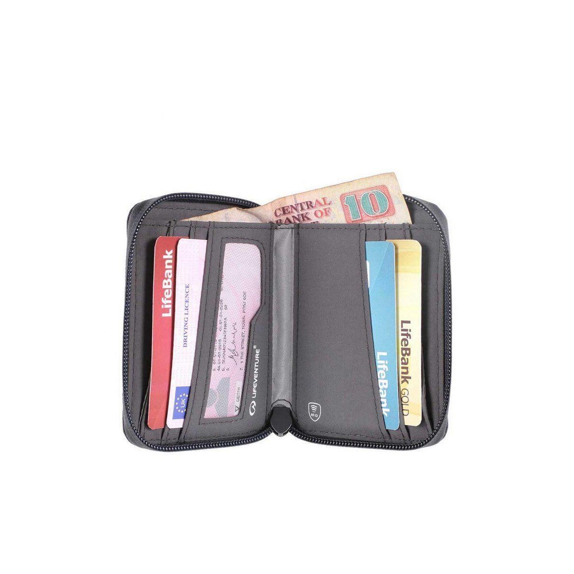 Portfel Rfid Bi - Fold Wallet Recycled - Grey