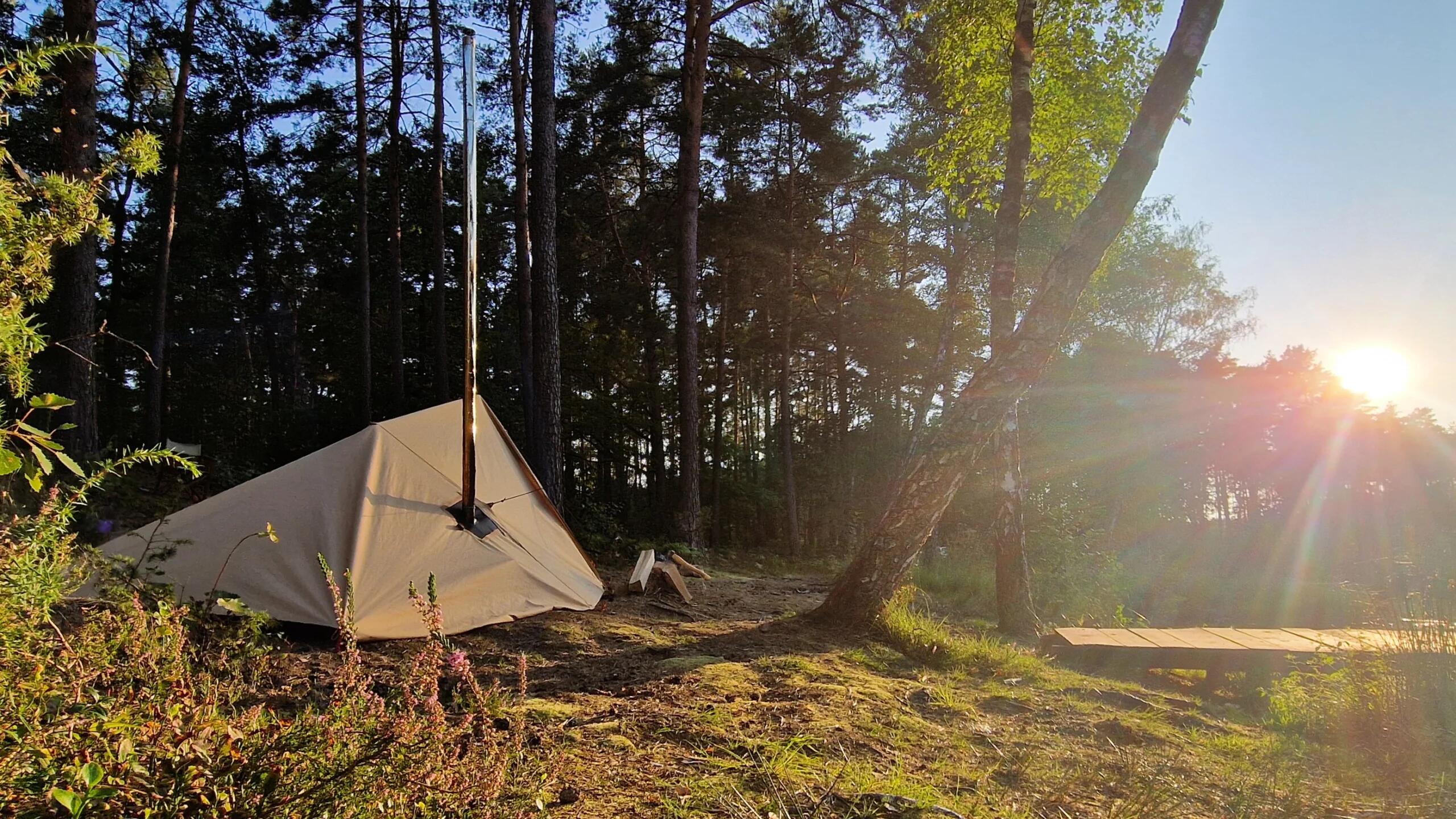 HOT Tarp™ 3x3 Cotton natural BUSHMEN 7/7