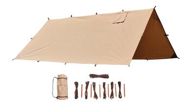 Bushmen hot tarp 3x4 cotton natural
