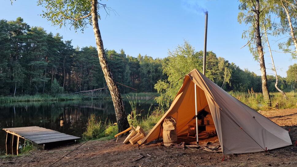 HOT Tarp™ 3x3 Cotton natural BUSHMEN