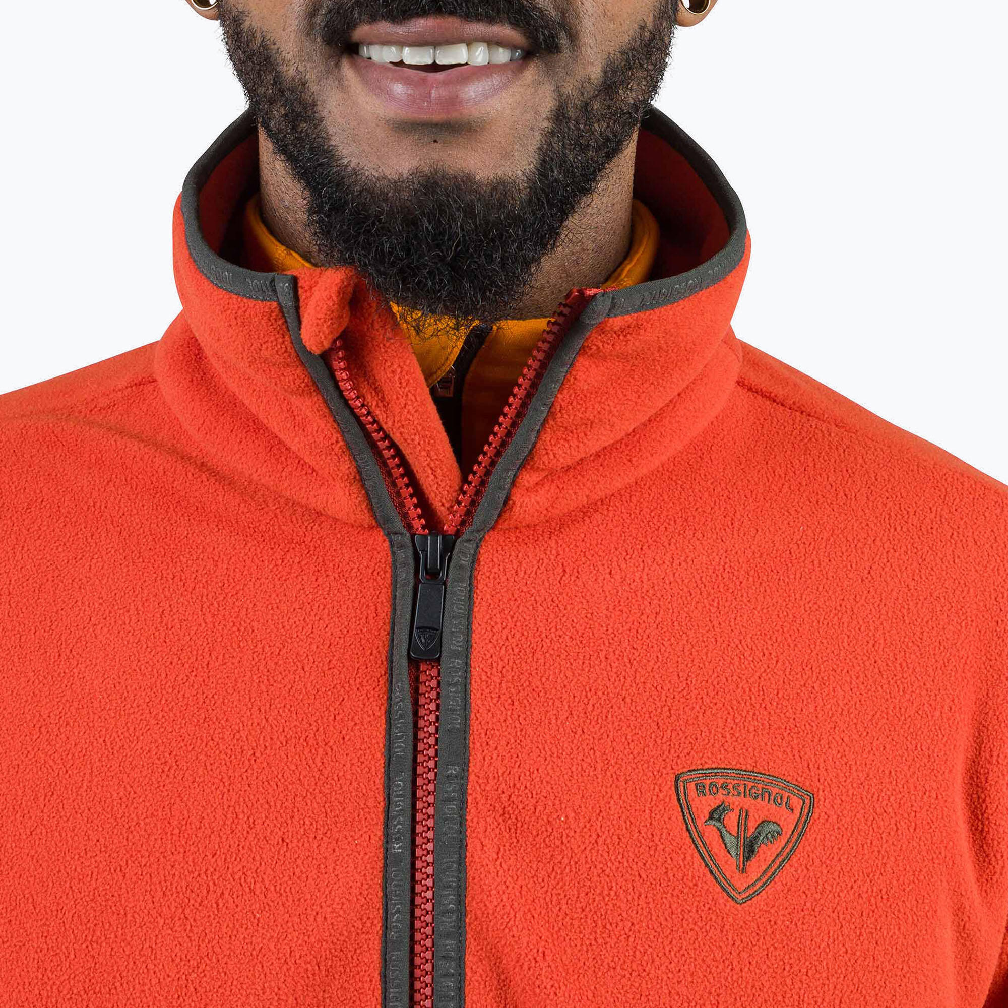 Casaco masculino Rossignol Strawpile Fleece Fz 4/5