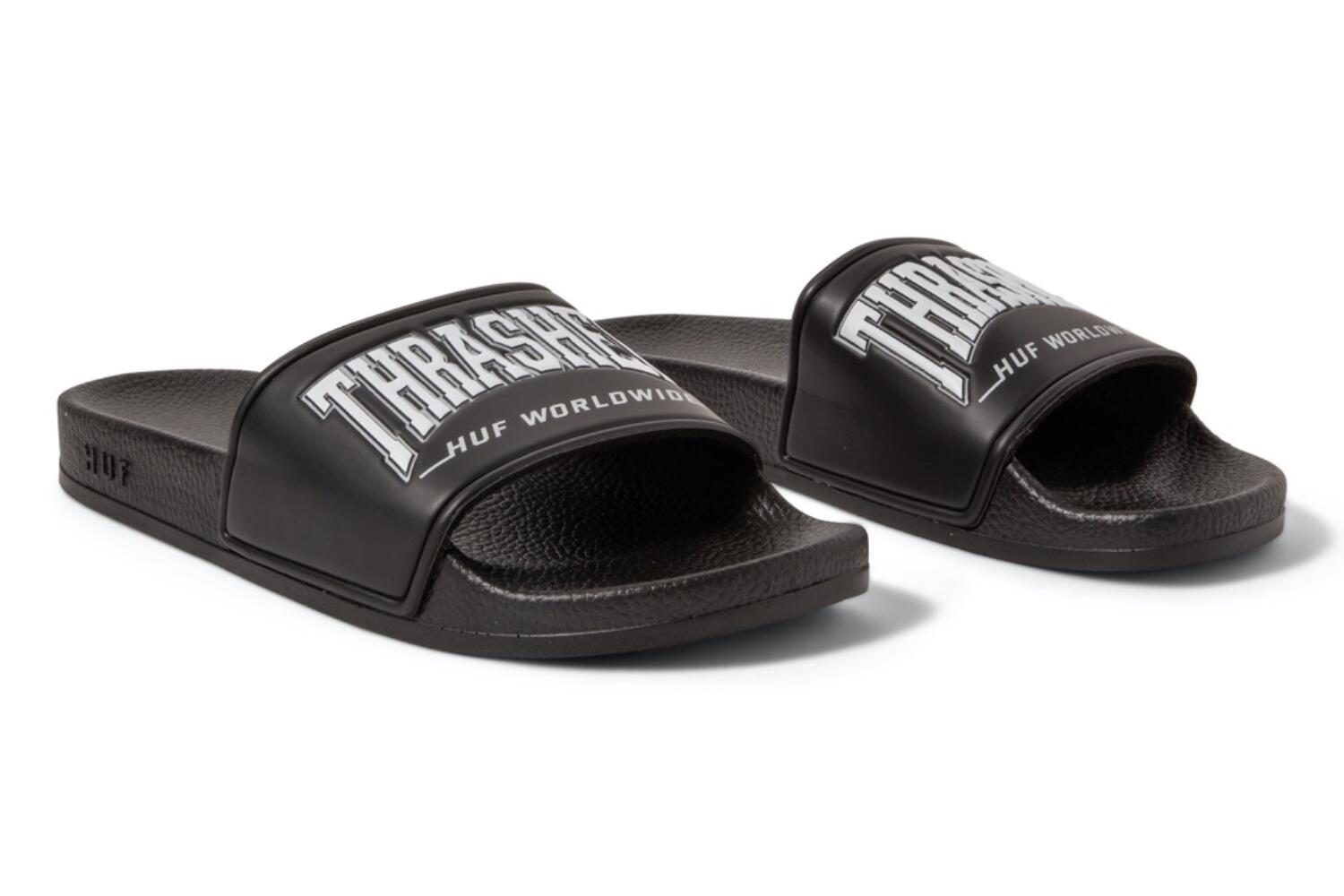 HUF x Thrasher unisex teenslippers voor bij het zwembad 2/5