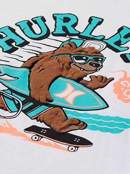 Koszulka turystyczna dla dzieci Hurley Surfing Bear T-Shirt