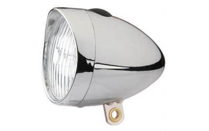 Koplamp Retro 3 led aan/uit - incl. batterijen - chroom (werkplaatsverpakking)