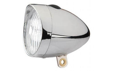 Koplamp retro 3 led aan/uit - incl. batterijen - chroom (werkplaatsverpakking)