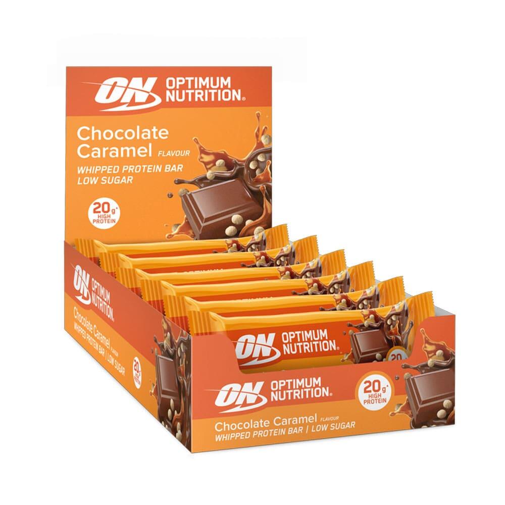 Optimum Nutrition - Barres Protéinées | Boîte Whipped Protein (10x60g) | Chocolat Caramel - Barre Protéinée - 600 G - Decathlon