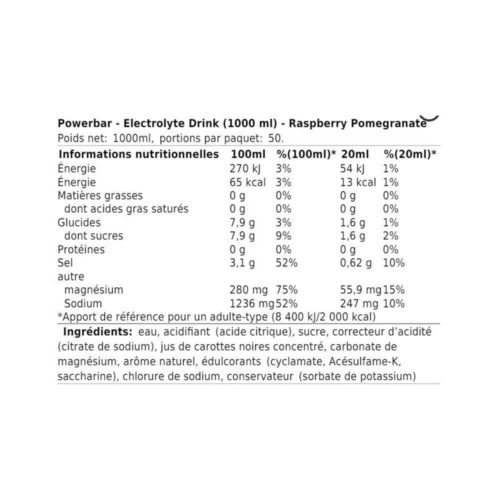 électrolytes Et Hydratation | Electrolyte Drink (1l) | Raspberry Pomegranate 2/4