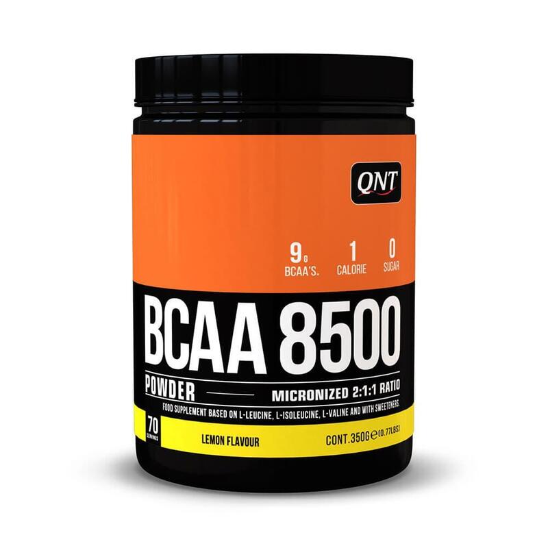 BCAA 8500 Instantâneo em Pó - Sabor a Limão - 350 g Exclusivo Online                   2 cores disponíveis
 30,90€  Preço por quantidade 88,29€kg QNT BCAA 8500 Instantâneo em Pó - Sabor a Limão - 350 gVendido e expedido por: NutriCorelam    