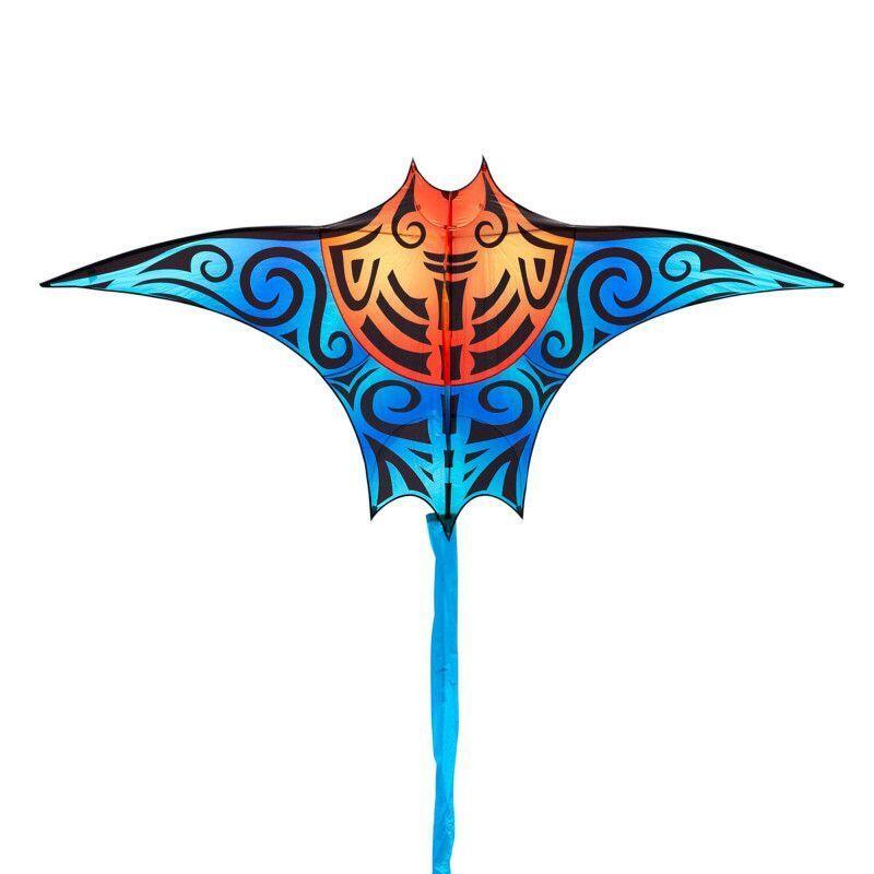 HQ Eenlijnsvlieger HQ Manta Kite 106346 Blauw 320 x 130 + 250 cm