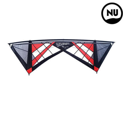 Cerf-volant 4 lignes -Revolution Kites- Reflex 1.5 SpiderWeb -Avec poignée Red