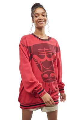 Mitchell&ness nba chicago bulls oversized damessport sweatshirt