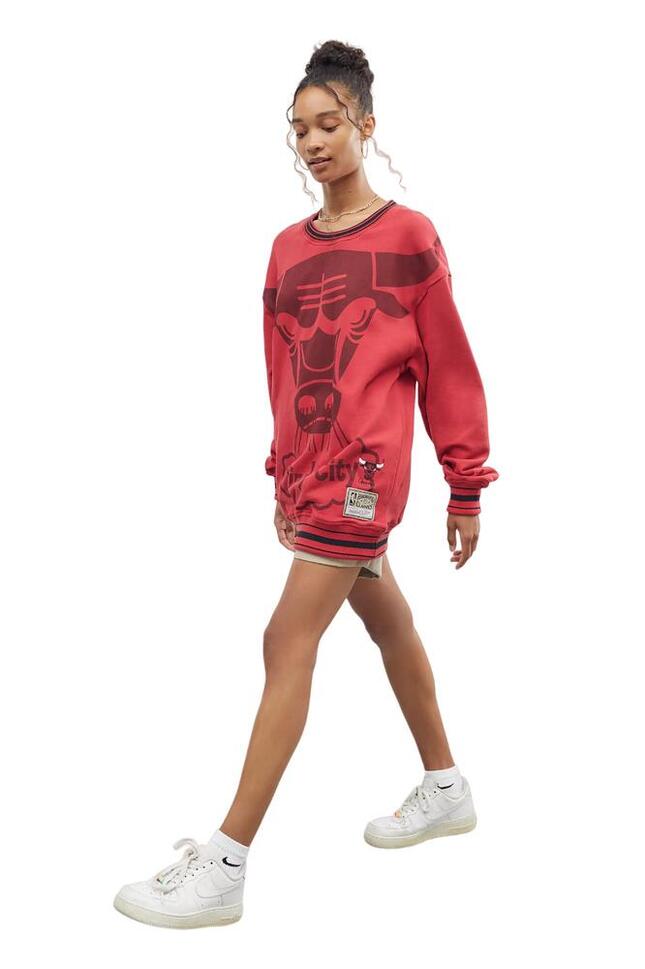 Bluza sportowa damska Mitchell&Ness NBA Chicago Bulls oversize