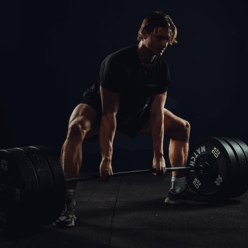 Barbell olympique - Haltère - 20kg - 220cm de longueur - Noir - Ø 28,5mm