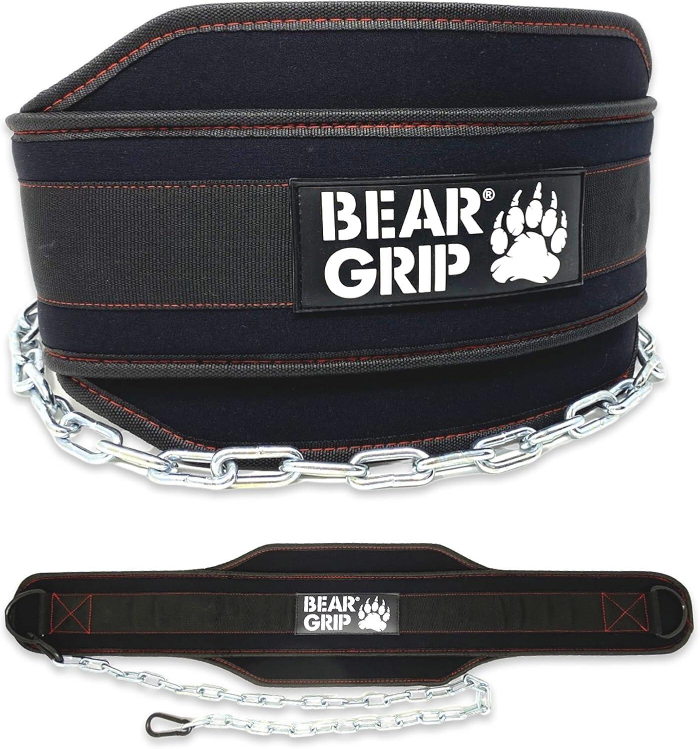 Weighted Dip & Pull Up Belt BEAR GRIP Decathlon