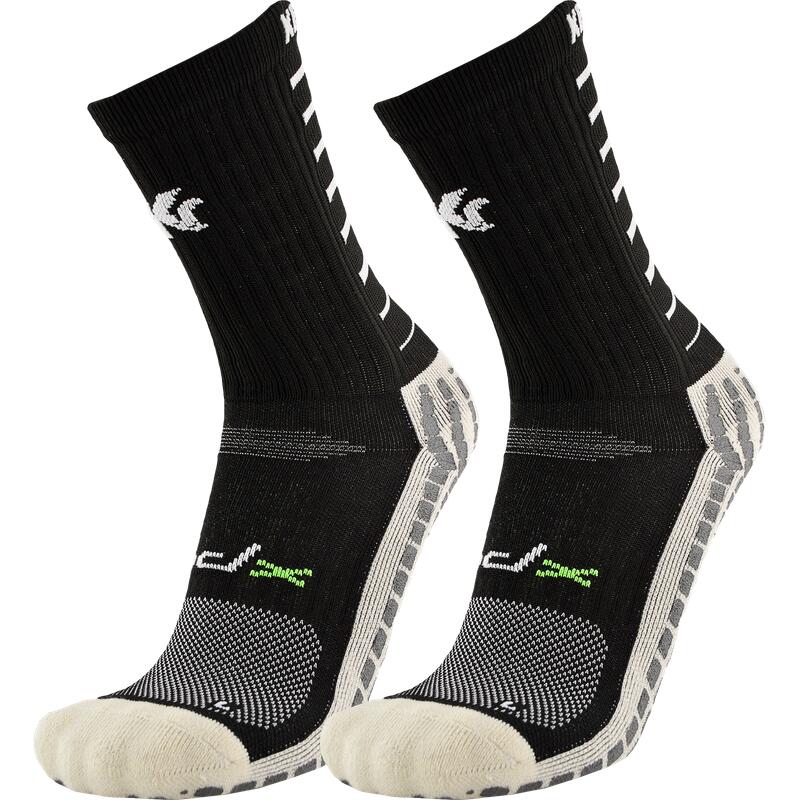 KEEPERSPORT KEEPERSPORT Grip Socks - Anti-Slip Football Socks, Black/White
