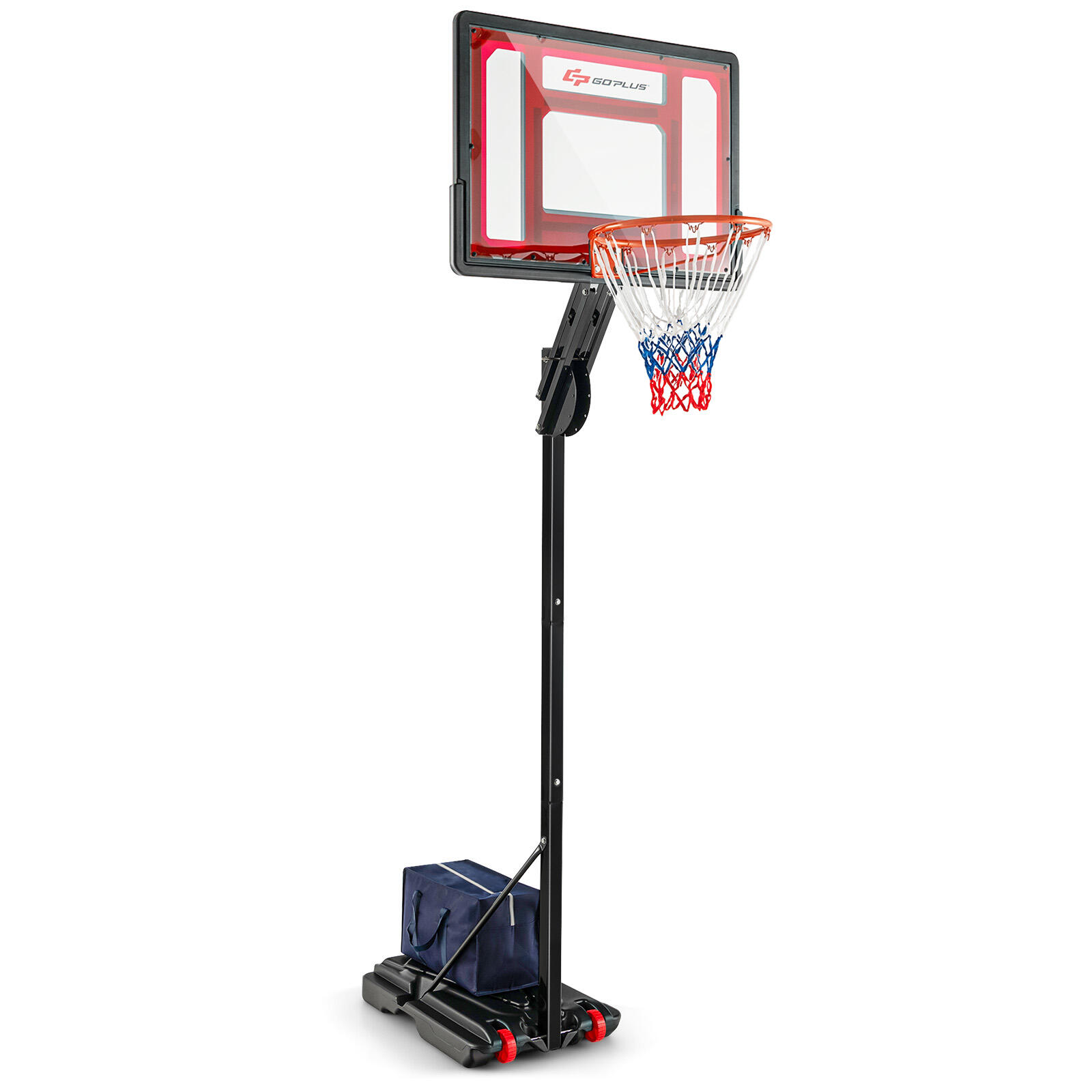 Indoor Outdoor Basketball Hoop with 5-10 FT Adjustable Height