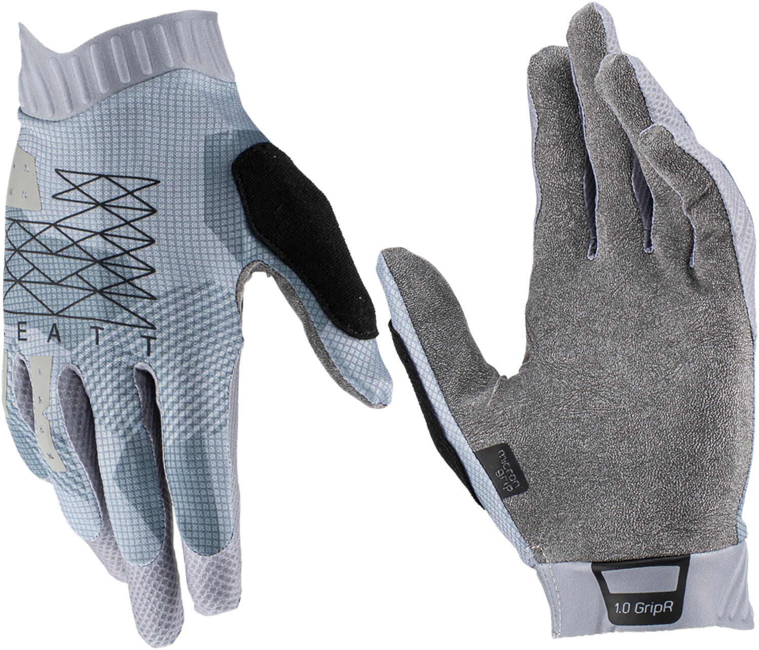Gants de cyclisme homme VTT 1.0 GRIPR bleu clair 3/7