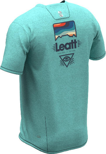 MTB-shirt AllMountain Junior 2.0 van Tencel-stof Lichtblauw 2/3