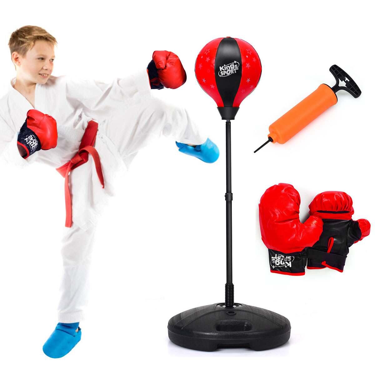 81cm-117cm Height adjustable Punching Ball Set w/ Large Capacity Base