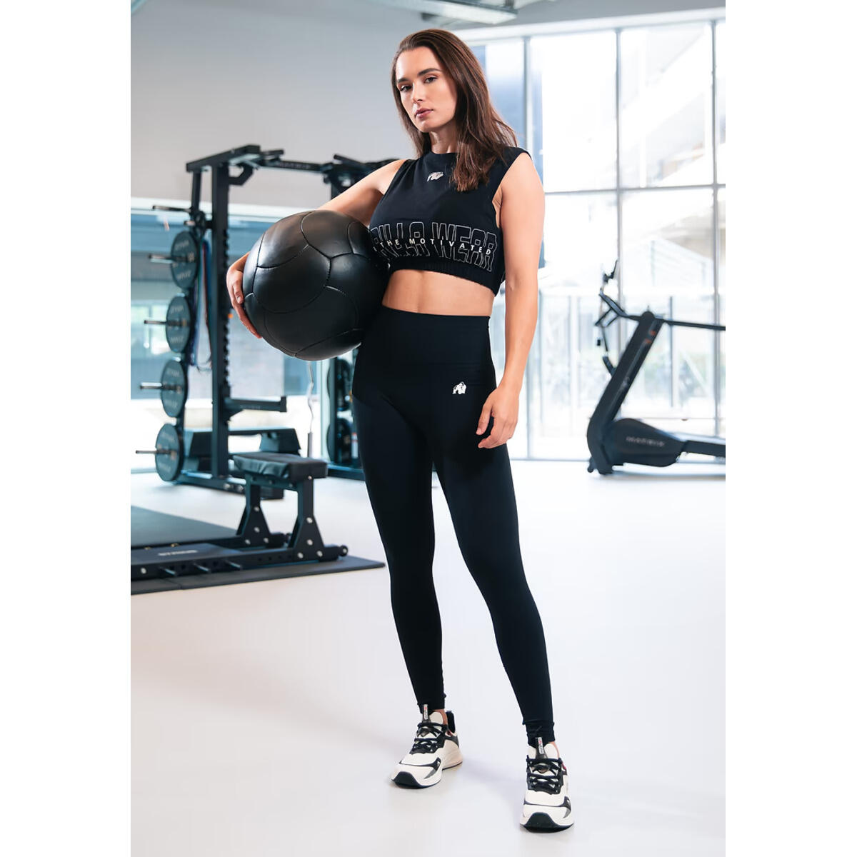 Albion Übergroß Crop-Top - Schwarz 5/6