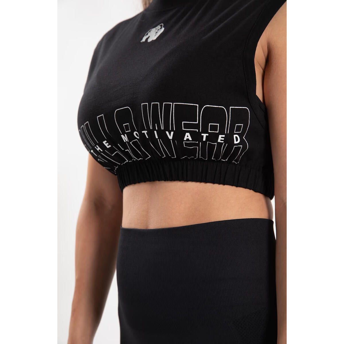 Albion Übergroß Crop-Top - Schwarz 6/6