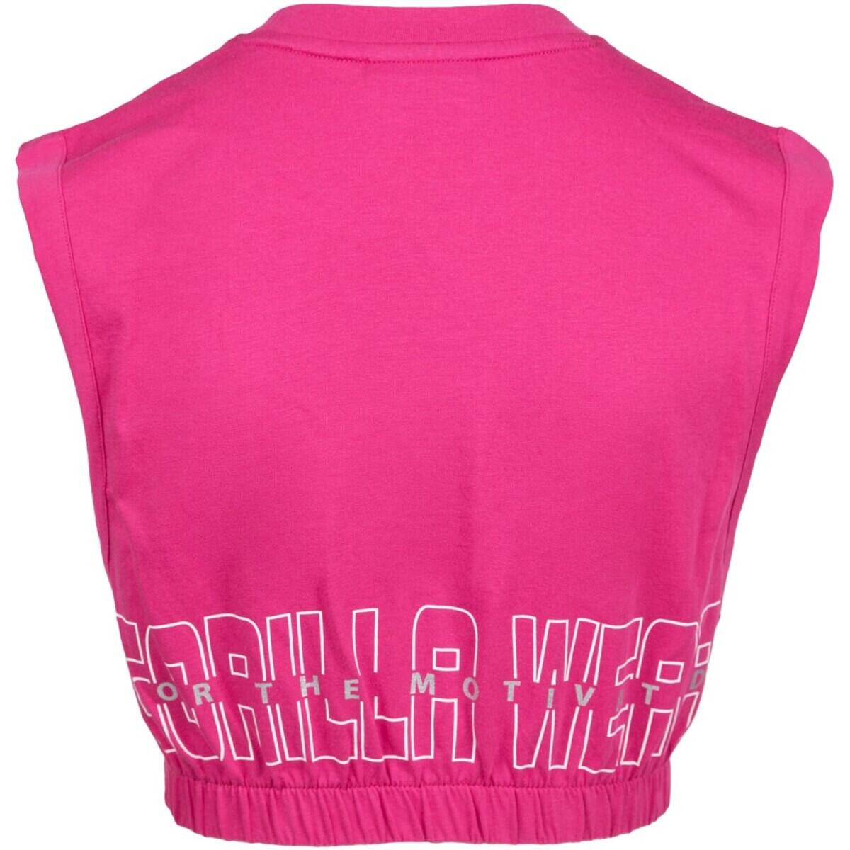 Albion Oversized Crop Top - Roze 3/7