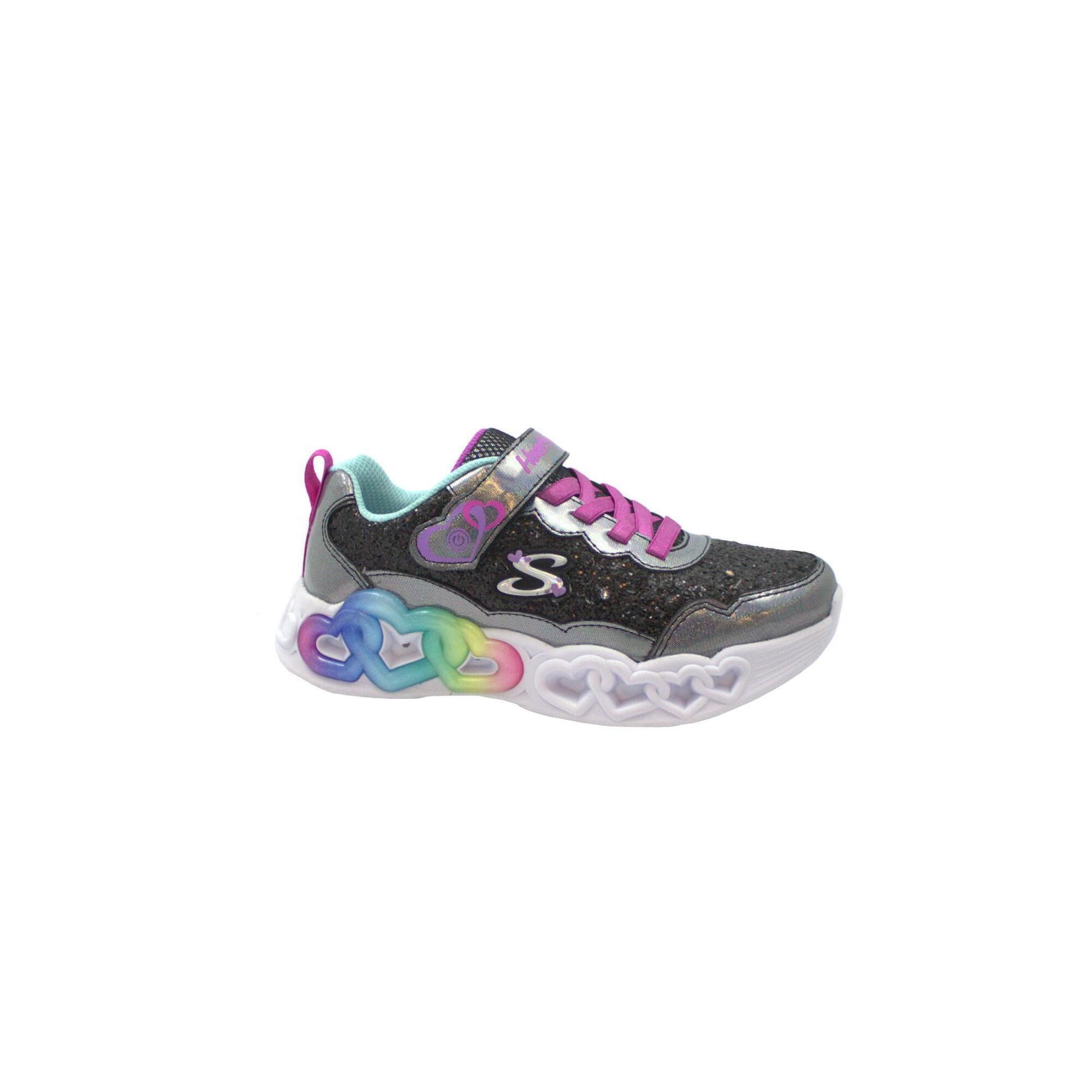 Skechers - Skechers - Infinite Heart Noir/argent 303752l Bktq - Baskets - Noir - 32 - Decathlon