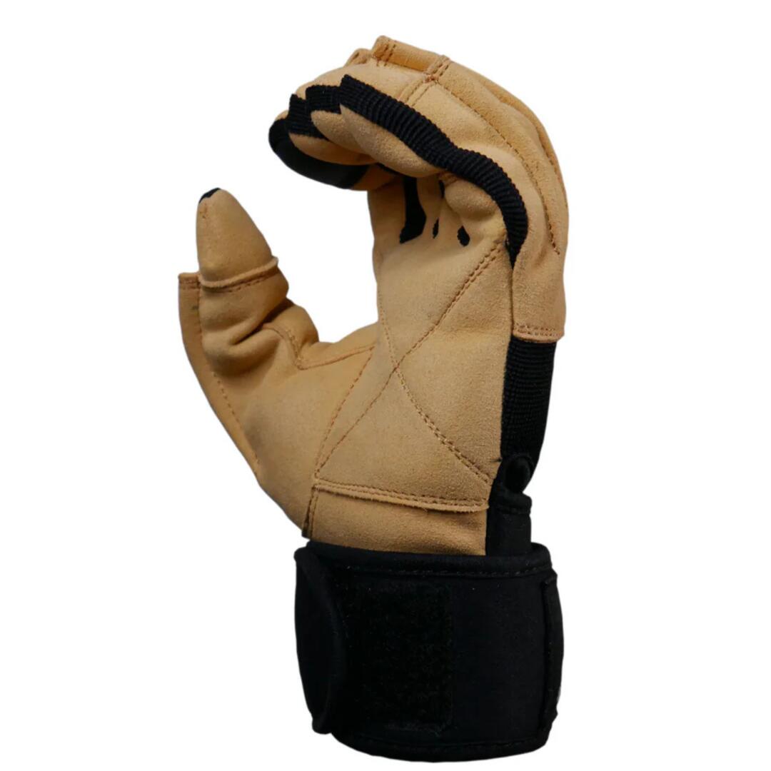 Power Lifting Finger Protection Gloves Model 425F with Wrist Straps 3/7