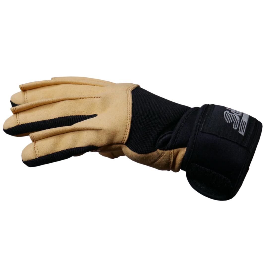 Power Lifting Finger Protection Gloves Model 425F with Wrist Straps 2/7