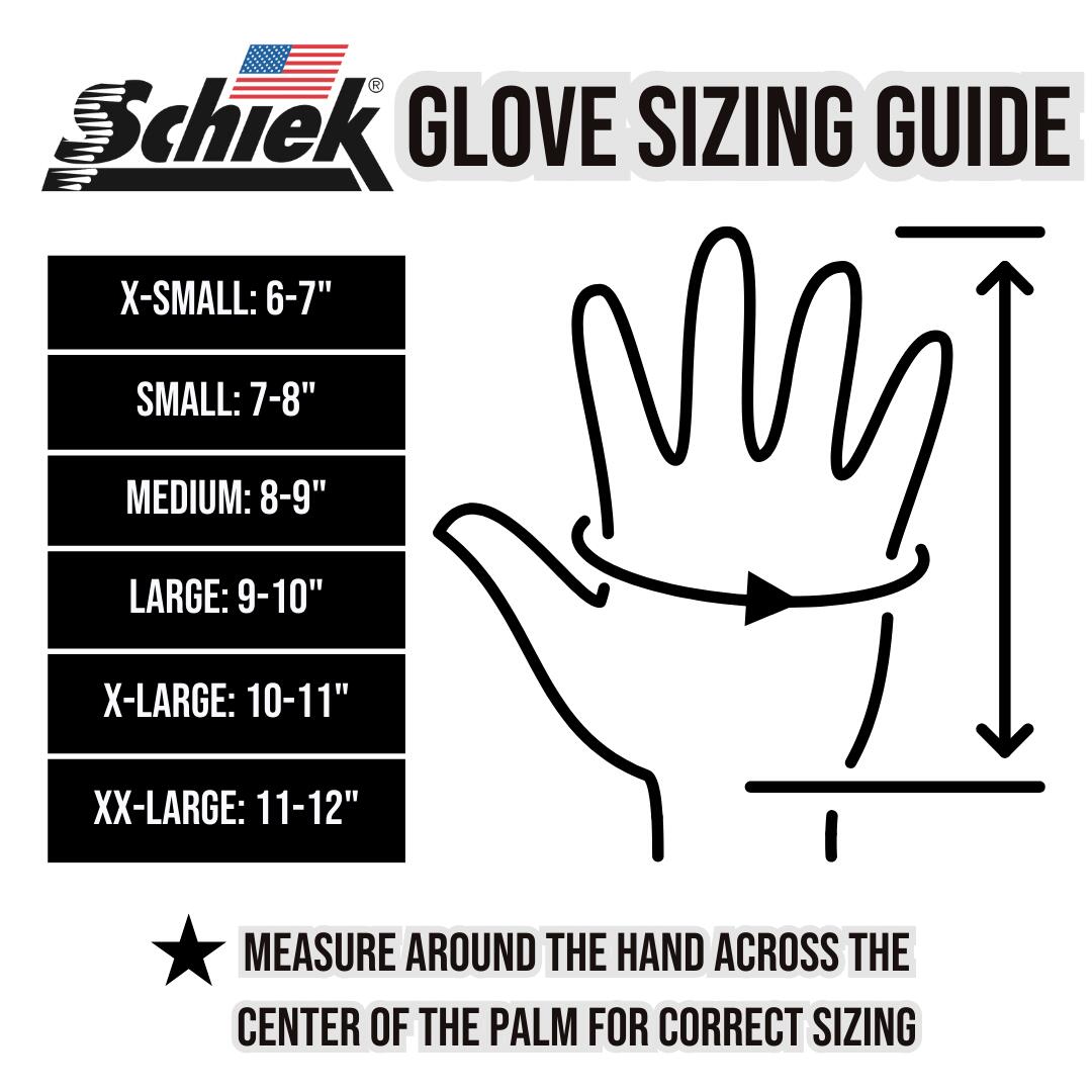 Power Lifting Finger Protection Gloves Model 425F with Wrist Straps 6/7