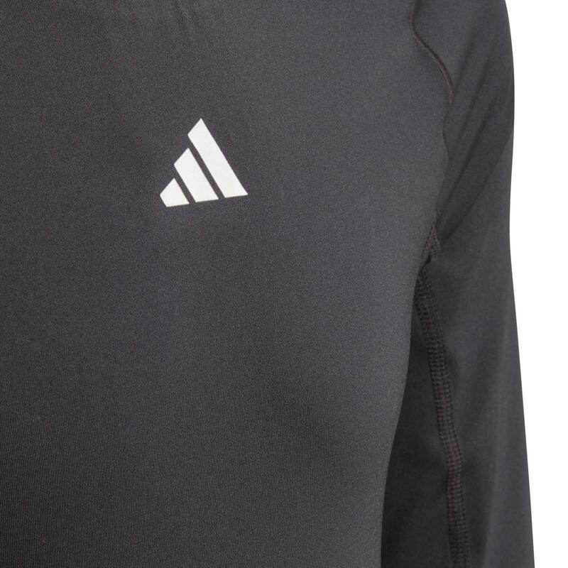 Tricou adidas Tech Fit Jr. Negru, mulat, mânecă lungă