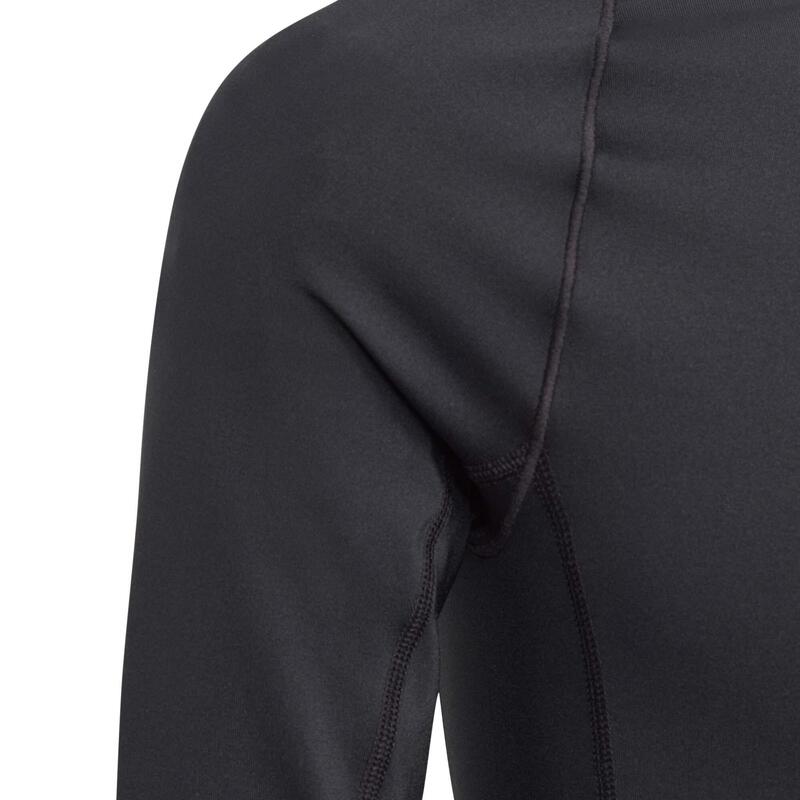 Tricou adidas Tech Fit Jr. Negru, mulat, mânecă lungă