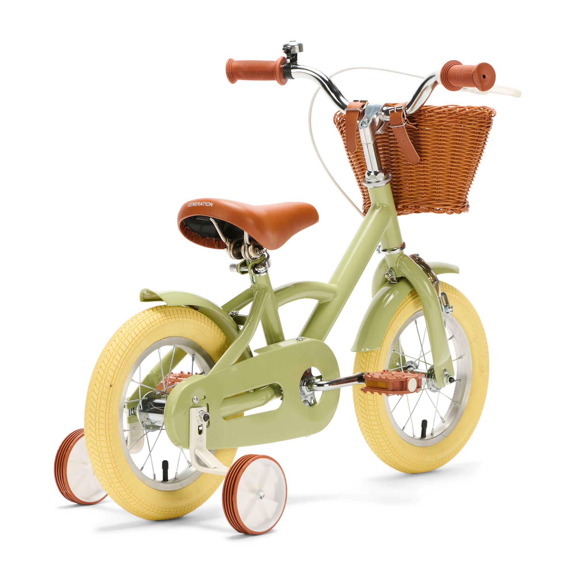 Generation Classic 12 inch Olijfgroen – Kinderfiets 3/4