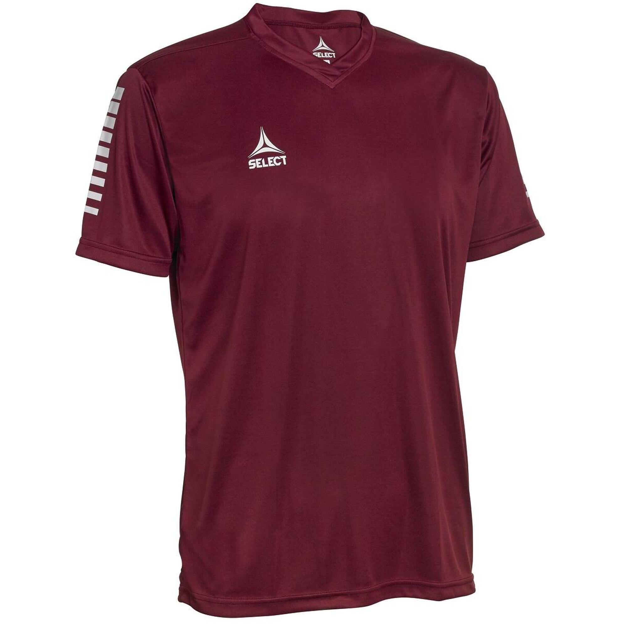 Koszulka piłkarska poliestrowa męska Select PISA bordowa