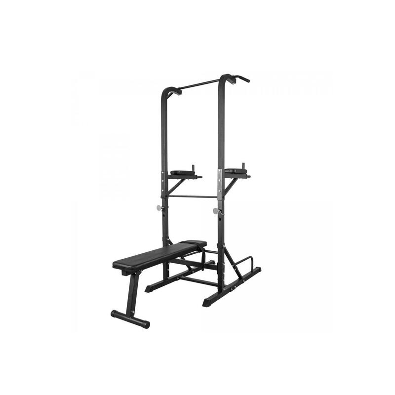 Multistation - Krachtstation - Met Halterbank - Dipsteunen - Pull up bar