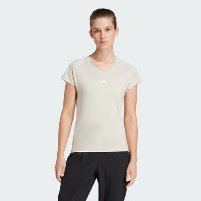 Aeroready train essentials minimal branding v-hals t-shirt