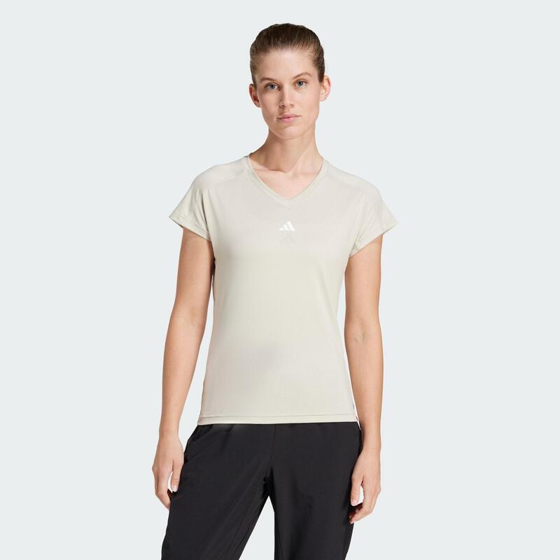 AEROREADY Train Essentials Minimal Branding V-Neck T-Shirt