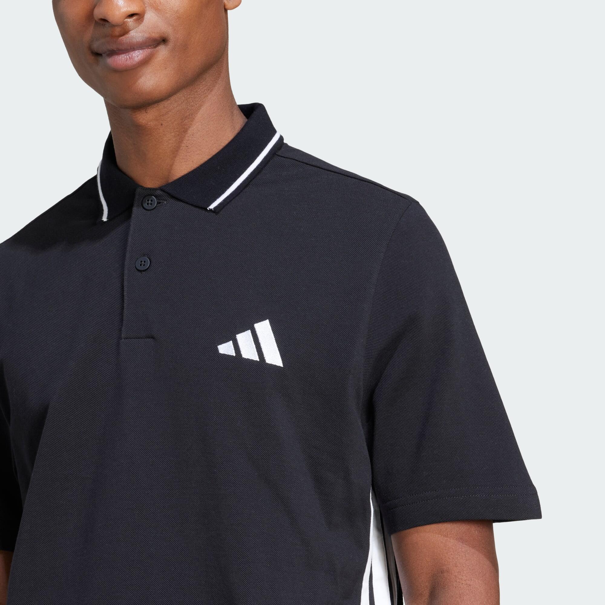 Essentials 3-Stripes Piqué Polo Shirt | Decathlon