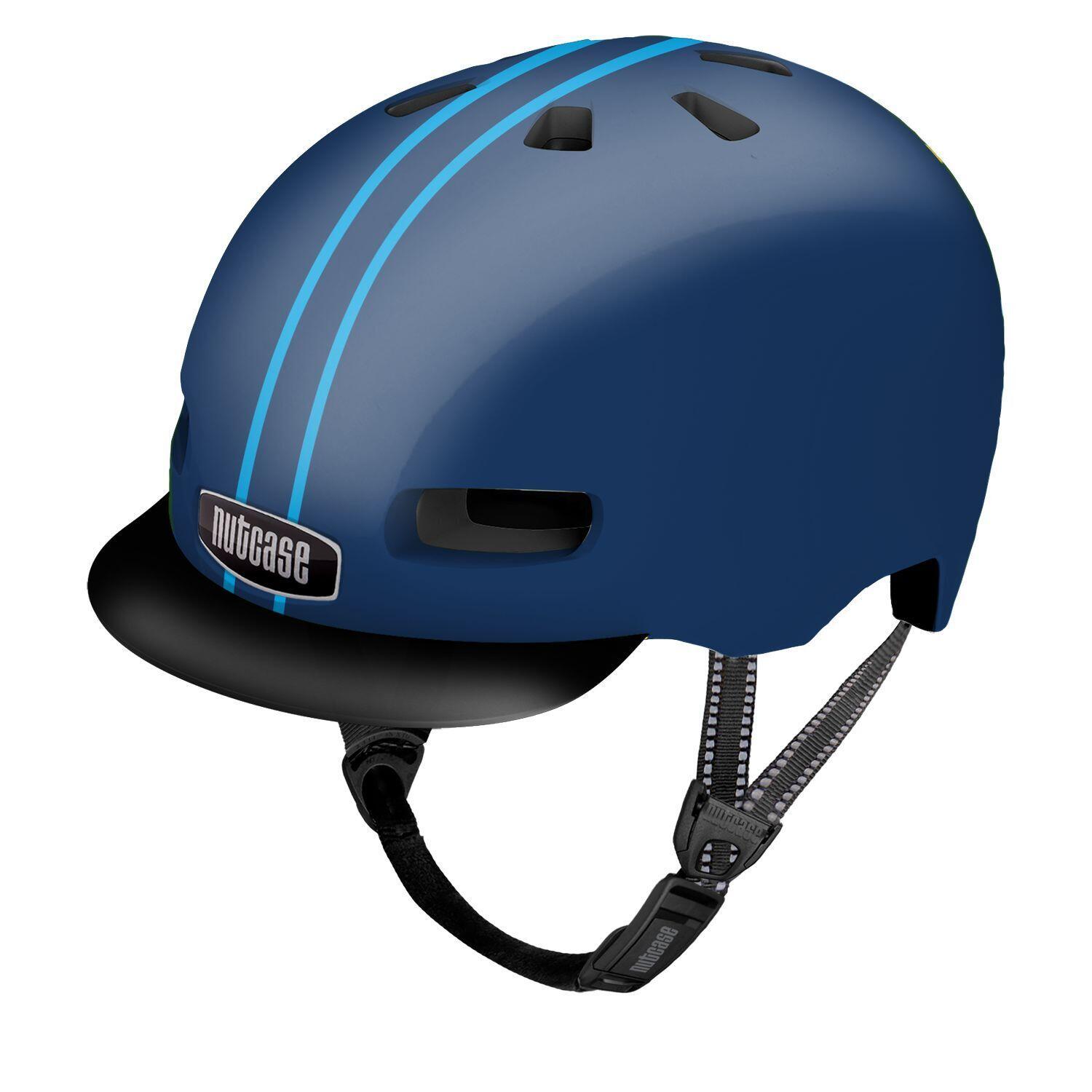 Capacete de bicicleta nutcase street ocean stripe