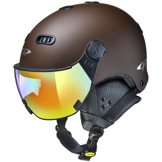 CARACHILLO Visier CP 27 Skihelm Snowboardhelm Erwachsene brown soft touch Unisex