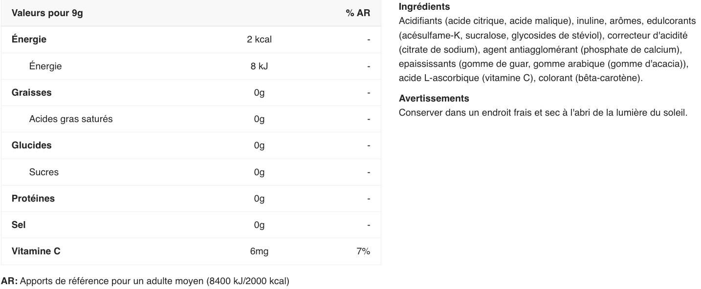 Boissons à diluer - BOLERO® - Raisin Blanc 2/4