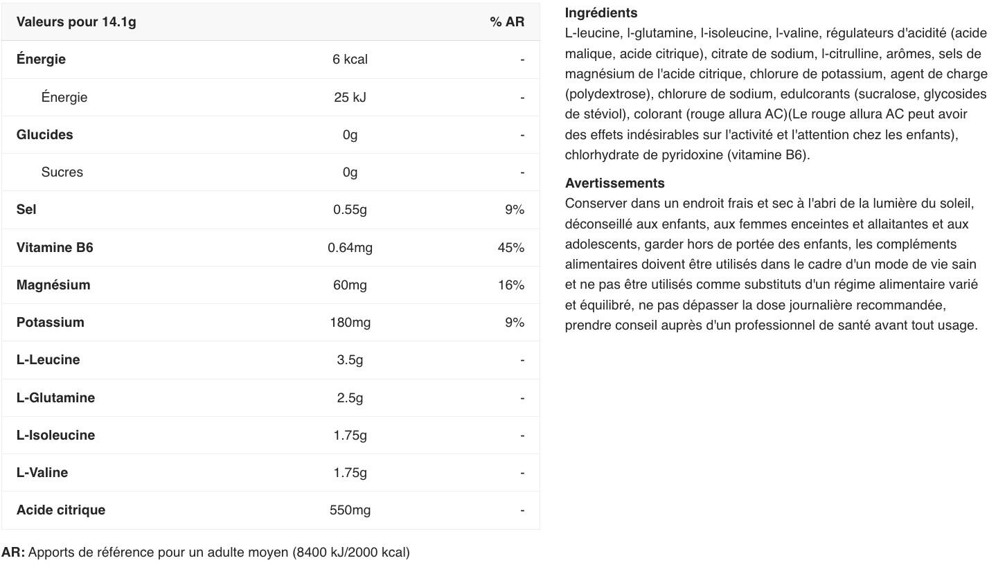 BCAA en poudre - Xtend BCAA - Explosion de Pastèque 2/3