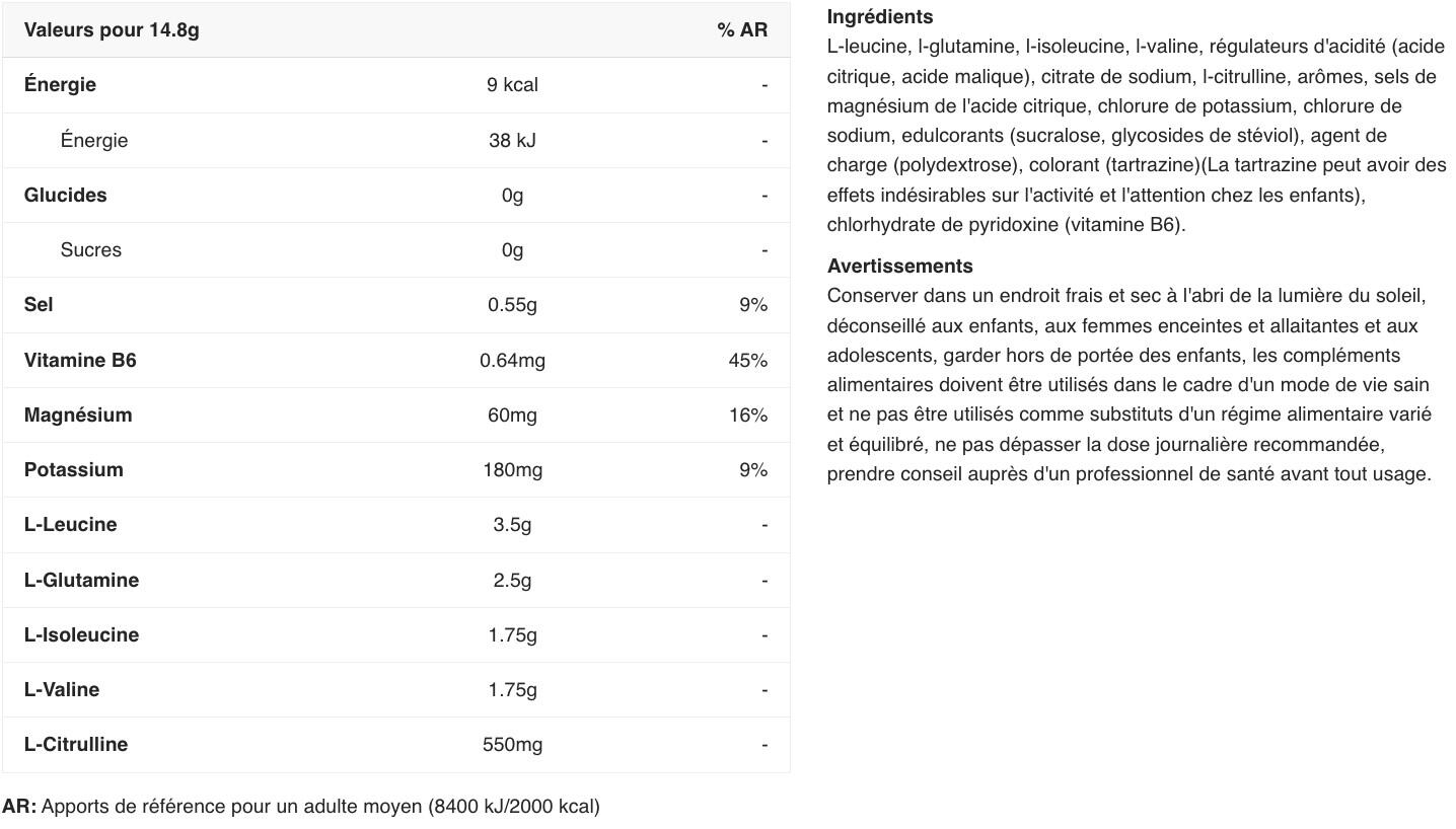BCAA en poudre - Xtend BCAA - Citron Vert Pressé 2/3