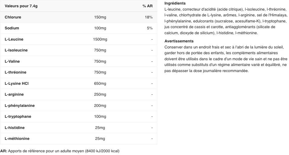 Acides aminés essentiels - Xtend EAA - Fruits de l'Été 300g 2/3