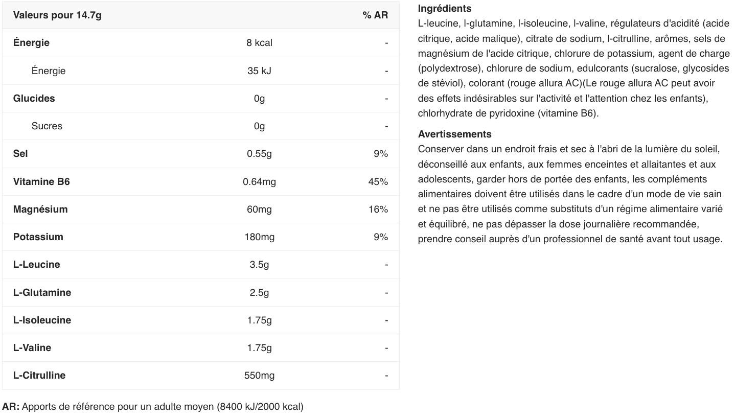 BCAA en poudre - Xtend BCAA - Fraise Kiwi 2/3