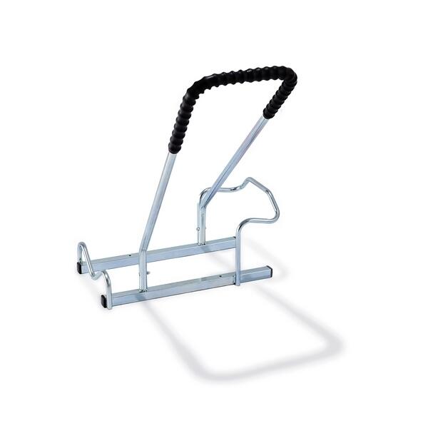 MOTTEZ Cavalletto da pavimento per 1 bicicletta con protezione del telaio Mottez