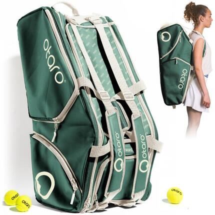 Sac de tennis avec compartiment à chaussures pour 4-8 raquettes | 82L Noir Bleu