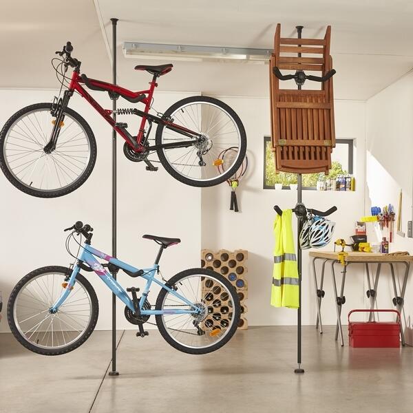 Crochet de fixation vélo Icetoolz P655 support mural noir - Outillage